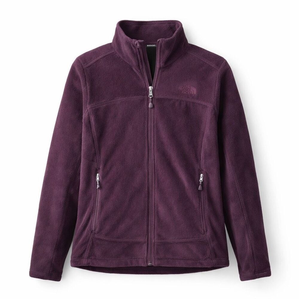 Mountain Hardwear Fleece Jacket Polyester Maroon Purple Women M Full Zip